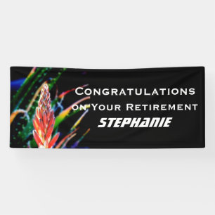 Exotic Flower Aloe, Name, JUMBO Retirement  Banner