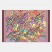 Exotic Flower Garden Geschenk Geschenkpapier Set (Vorderseite)