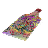 Exotic Flower Garden Paddle Schneidebrett (Ecke)
