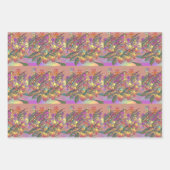 Exotic Flower Garden Repeat Gift Geschenkpapier Set (Vorderseite)