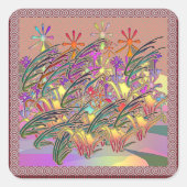 Exotic Flower Garden Umschlag Aufkleber (Vorderseite)