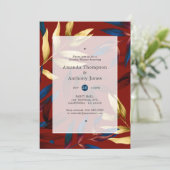 Exotic Forest Couples Dusche Einladung (Stehend Vorderseite)