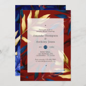 Exotic Forest Couples Dusche Einladung (Vorne/Hinten)