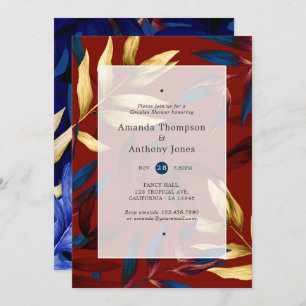 Exotic Forest Couples Dusche Einladung