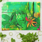 Exotic Forest Design Geschirrtuch (Gefaltet)