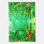Exotic Forest Design Geschirrtuch (Vertikal)