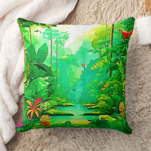 Exotic Forest Design Kissen
