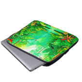 Exotic Forest Design Laptopschutzhülle (Vorne Knopf)