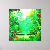 Exotic Forest Design Leinwanddruck (Vorderseite)