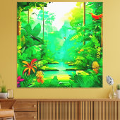 Exotic Forest Design Leinwanddruck (Insitu (Wohnzimmer))