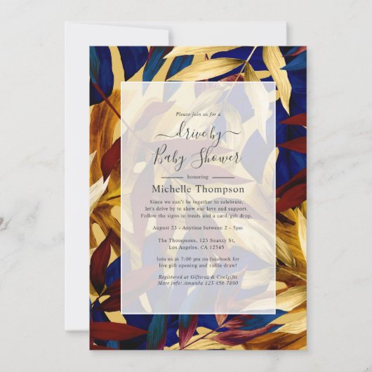 Exotic Forest Drive by Dusche Einladung (Vorderseite)