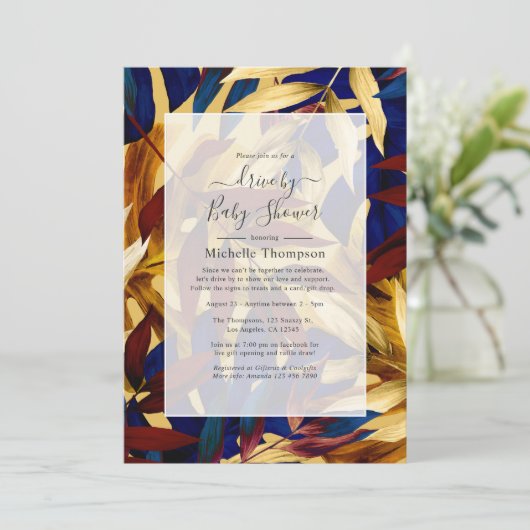 Exotic Forest Drive by Dusche Einladung (Stehend Vorderseite)