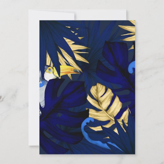 Exotic Forest Drive by Dusche Einladung (Rückseite)