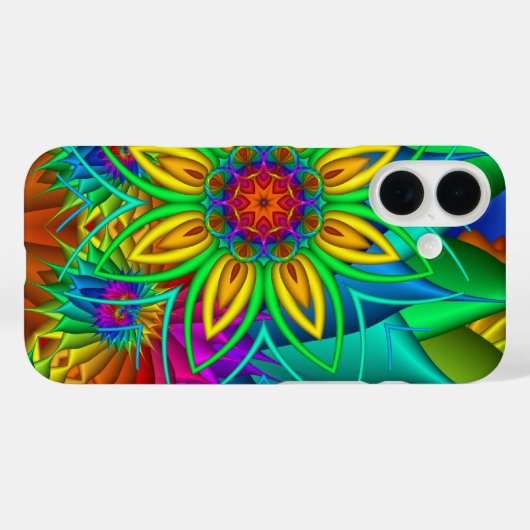 Exotic Fractal Flowers Phone Case (Rückseite (Horizontal))
