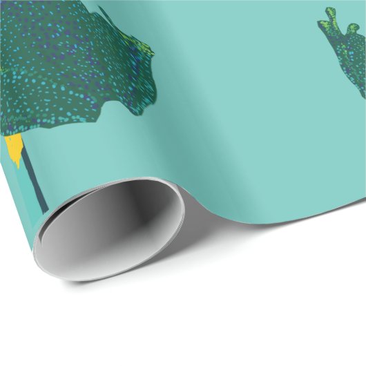 Exotic Frogs Muster Geschenkpapier (Rolleneckpunkt)