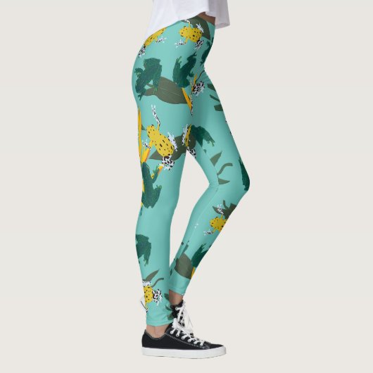 Exotic Frogs Muster Leggings (Rechts)