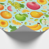 Exotic Frucht Pattern Wrapping Paper Geschenkpapier (Ecke)
