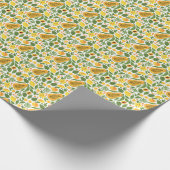 Exotic Fruits Ensemble: Papaya, Lemon, Mango Geschenkpapier (Ecke)