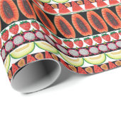 Exotic Fruits Trendy Seamless Muster Geschenkpapier (Rolleneckpunkt)