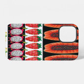 Exotic Fruits Trendy Seamless Muster iPhone Hülle (Rückseite (Horizontal))