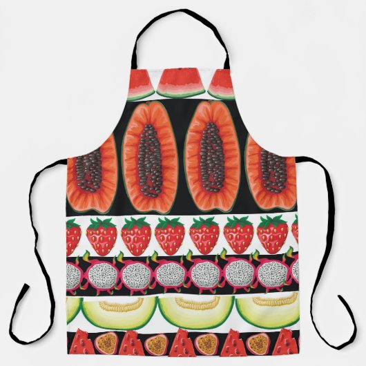 Exotic Fruits Trendy Seamless Muster Schürze (Vorderseite)