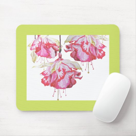 Exotic Fuchsias auf einem Mauspad (Mit Mouse)