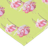 Exotic Fuchsias auf einem Tischläufer (Ecke)