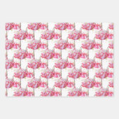 Exotic Fuchsias auf einem Wrapping Paper-Set Geschenkpapier Set (Vorderseite 3)