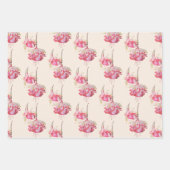 Exotic Fuchsias auf einem Wrapping Paper-Set Geschenkpapier Set (Vorderseite 2)