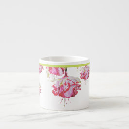 Exotic Fuchsias auf einer Espresso-Tasse Espressotasse