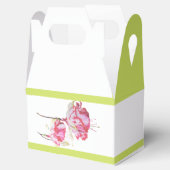 Exotic Fuchsias auf einer Gable-Favor-Box Geschenkschachtel (Geöffnet)