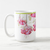 Exotic Fuchsias auf einer klassischen Tasse (Links)
