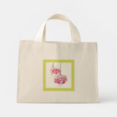 Exotic Fuchsias auf einer winzigen Tasche (Rückseite)