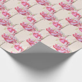 Exotic Fuchsias auf Wrapping Paper Geschenkpapier (Ecke)