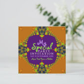 Exotic Fun Goddess Girls Party Einladung (Stehend Vorderseite)