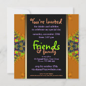 Exotic Fun Goddess Girls Party Einladung (Rückseite)