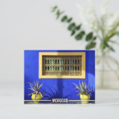 Exotic Garden - Marrakesch Marokko Postkarte (Stehend Vorderseite)