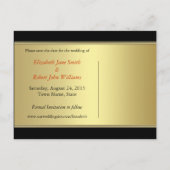 Exotic Genie Designs Save the Date Postkarte (Rückseite)