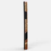 Exotic Giraffe Fur und Brown Glitzer Glam Case-Mate iPhone Hülle (Hinten/Rechts)