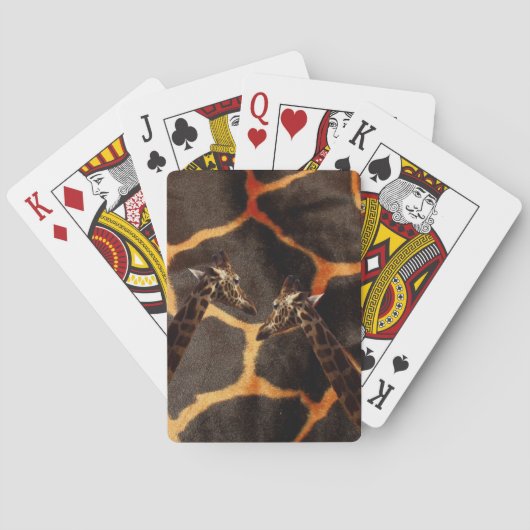 Exotic Giraffe Muster, Spielkarten (Rückseite)