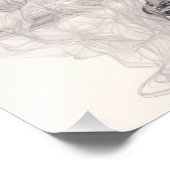 Exotic Girl auf einem Sofa Fotodruck (Ecke)