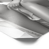 Exotic Girl auf einem Sofa Fotodruck (Ecke)