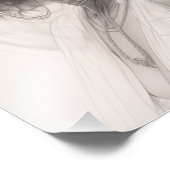 Exotic Girl auf einem Sofa Fotodruck (Ecke)