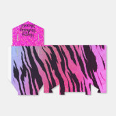 Exotic Glam Hot Pink Tiger Personalisiert drucken Geschenkschachtel (Ungefaltet)