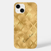 Exotic Gold Geometric Elegantes Muster Case-Mate iPhone Hülle (Rückseite)