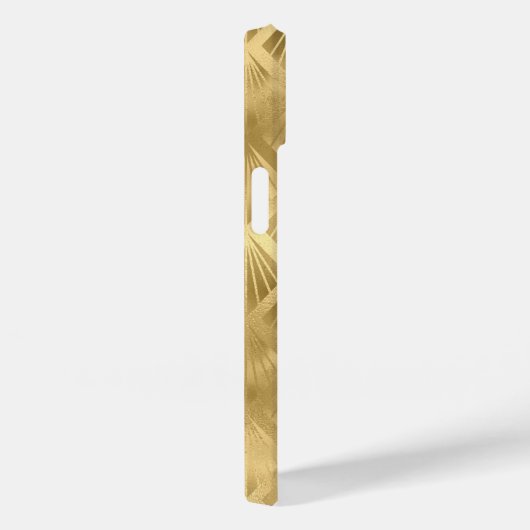 Exotic Gold Geometric Elegantes Muster Case-Mate iPhone Hülle (Rückseite / Rechts)
