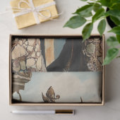 Exotic Gothic Gargoyle Rose Pariser Charme Seidenpapier (Geschenk)