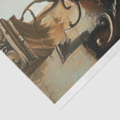 Exotic Gothic Gargoyle Rose Pariser Charme Seidenpapier (Ausschnitt)