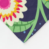 Exotic Hand Painted Floral Pattern-48330 Fleecedecke (Ecke)