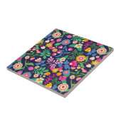 Exotic Hand Painted Floral Pattern-48330 Fliese (Seite)